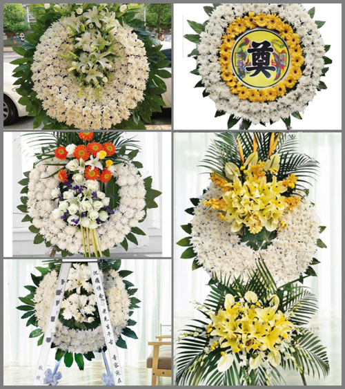 山西忻州原平市段家堡乡立梁泉村花圈速递