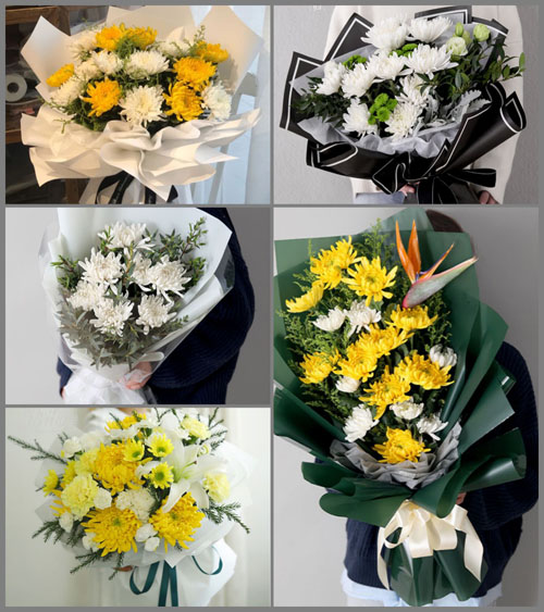 山西忻州原平市段家堡乡立梁泉村白事花束代送